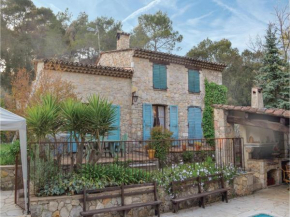 Three-Bedroom Holiday home with a Fireplace in La Roquette sur Siagne